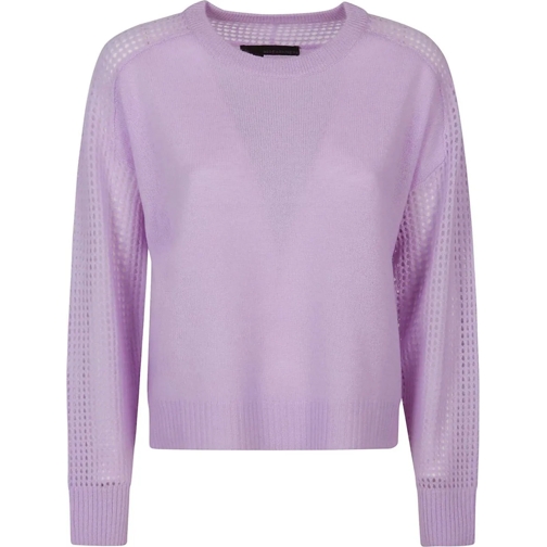 360 Cashmere Sweatshirts Riley Round Neck Sweater Pink & Purple rose