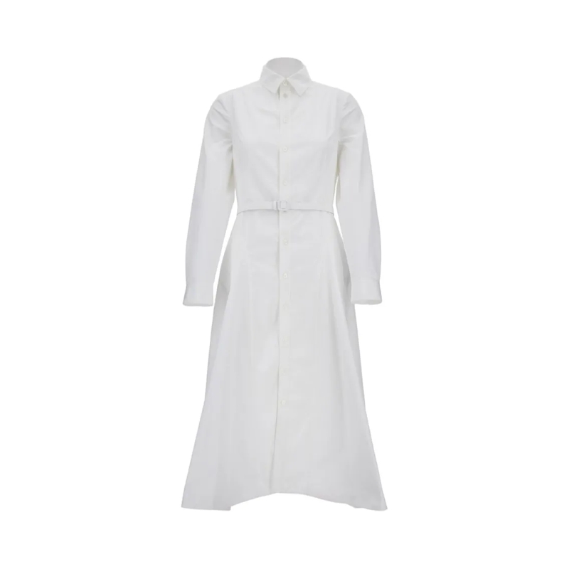 Ralph Lauren Robe Safford Day Dress With Waist Strap White