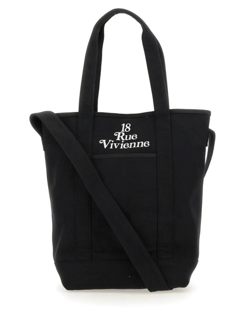 Kenzo Shoppers & Totes Structured Black Leather Handbag With Dual Handles in zwart