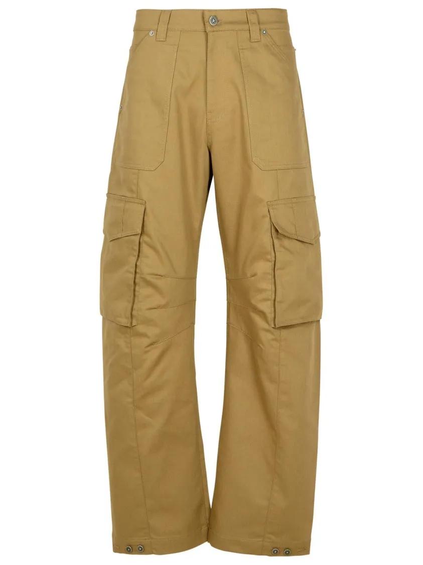 Golden Goose - Beige Cotton Blend Cargo Pants - Größe 46 - braun