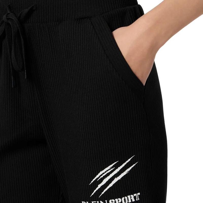 Plein Sport Jogginghose Ribbed Joggers Scratch schwarz(Image 2)