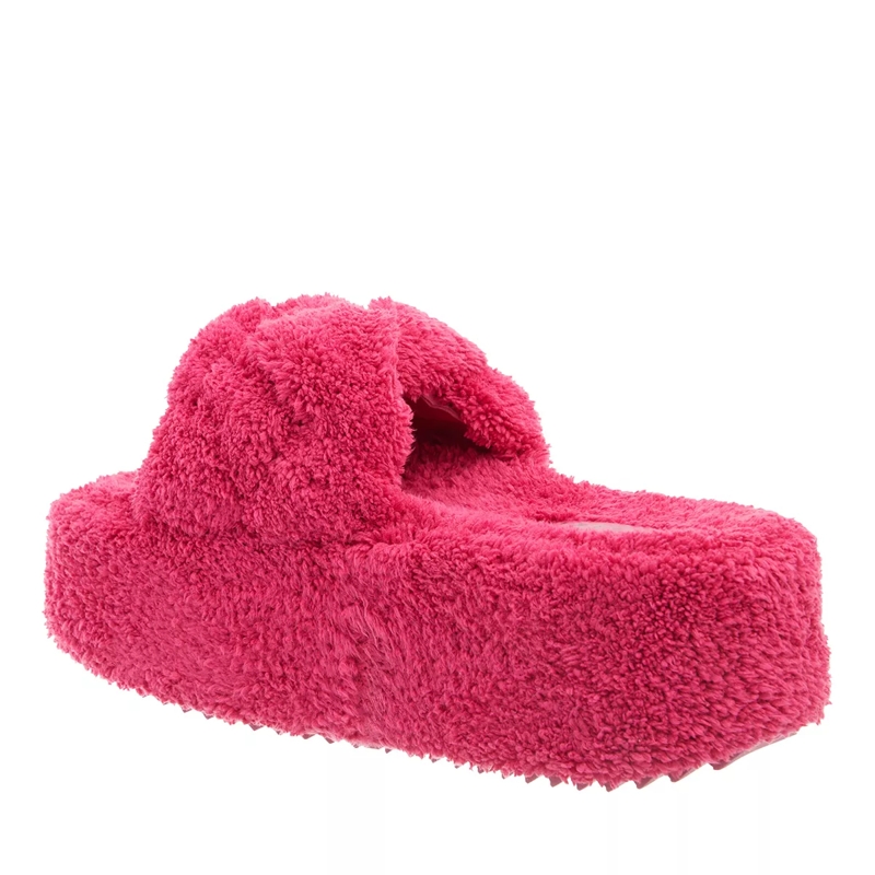 INUIKII Slides Teddy Braided Fuchsia(Image 2)