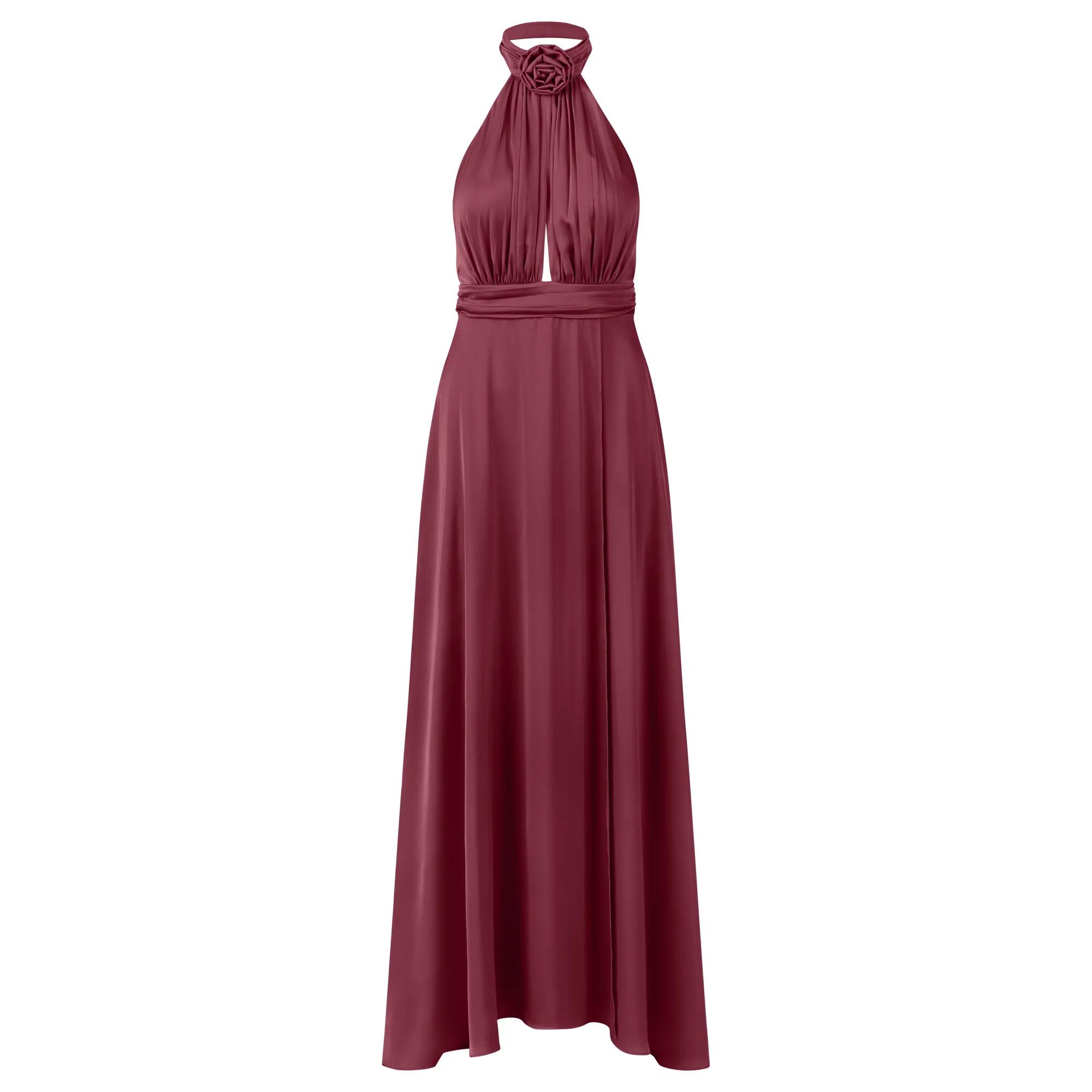 Apart Abendkleid, Blütenspitze verziert mit Perlchen und