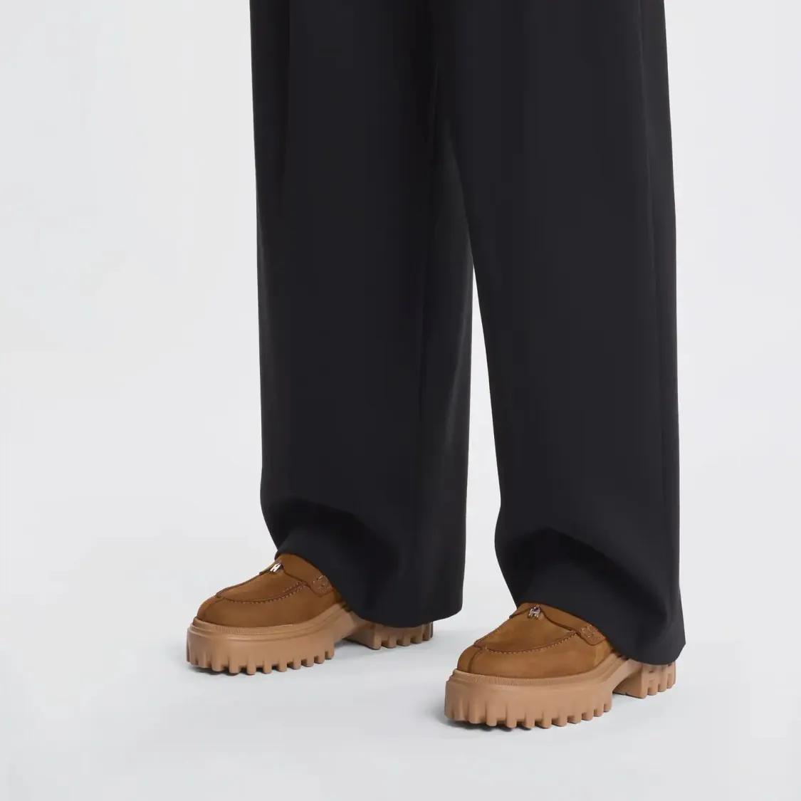 Thumbnail - Classic Penny Loafer Moccasins With Lug Sole - Gr. 36 (EU) - in Braun