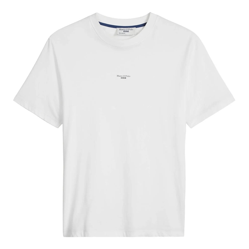 Marc O´Polo Hemd T-Shirt, SSL, Logo Print, Relax 1er Pack weiss