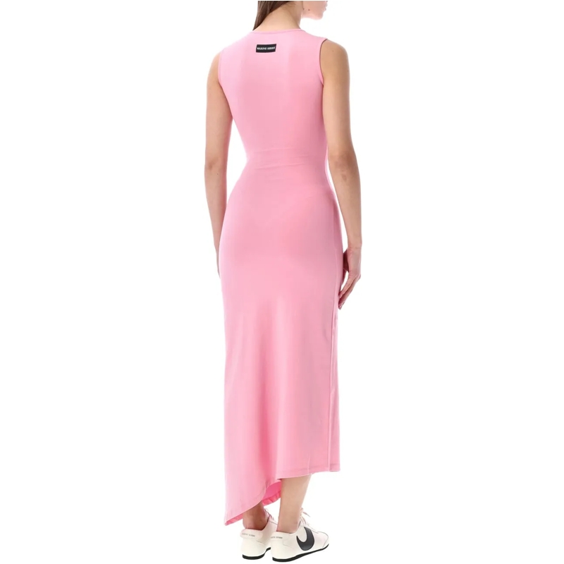 Marine Serre Robe longue Midi Dress Moon Pearl Rosa rose(Image 2)