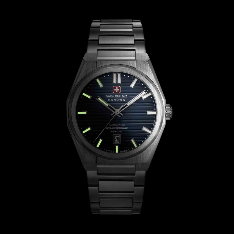 Swiss Military Hanowa Automatikuhr Automatikuhr Avalanche silber(Image 5)