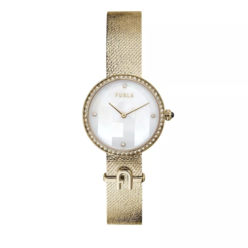 Furla Ladies Watch Small Logo Gold Tone Dresswatch