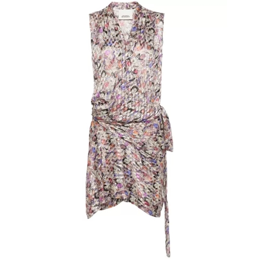 Isabel Marant Multicolored Kayla Wrap Dress Mini Dress Multicolor 