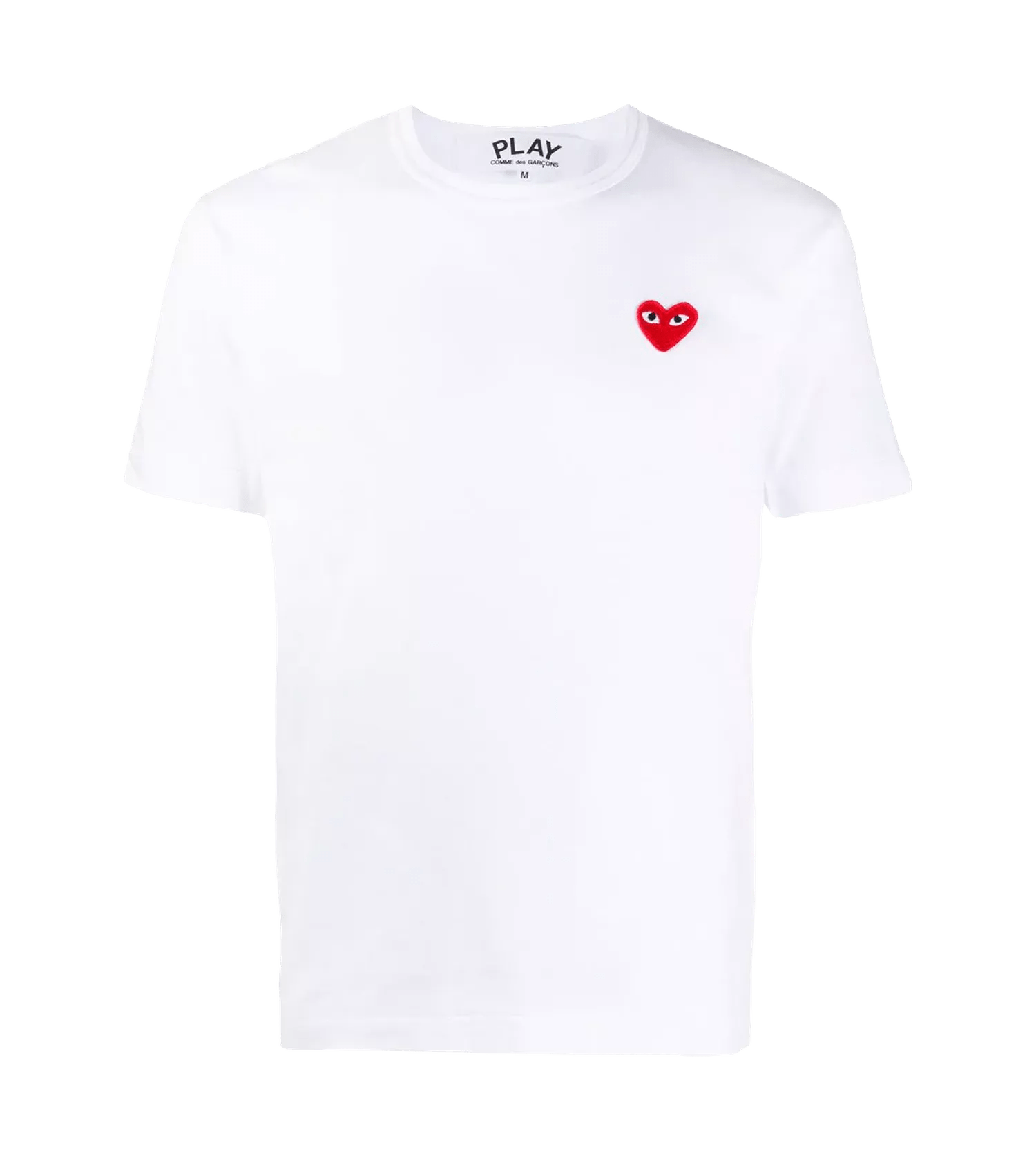 Comme des Garcons Play - T-Shirt mit Play-Herz - Größe XXL - white