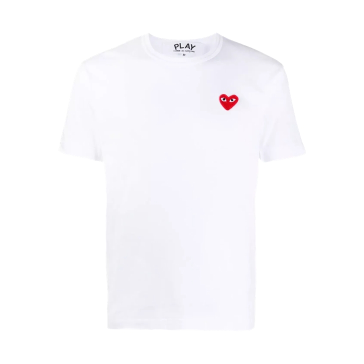 Comme des Garcons Play T Shirt mit Play Herz white white