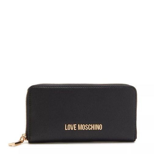 Love Moschino JC5700PP0ILD0000 Schwarz Portemonnaie mit Zip-Around-Reißverschluss