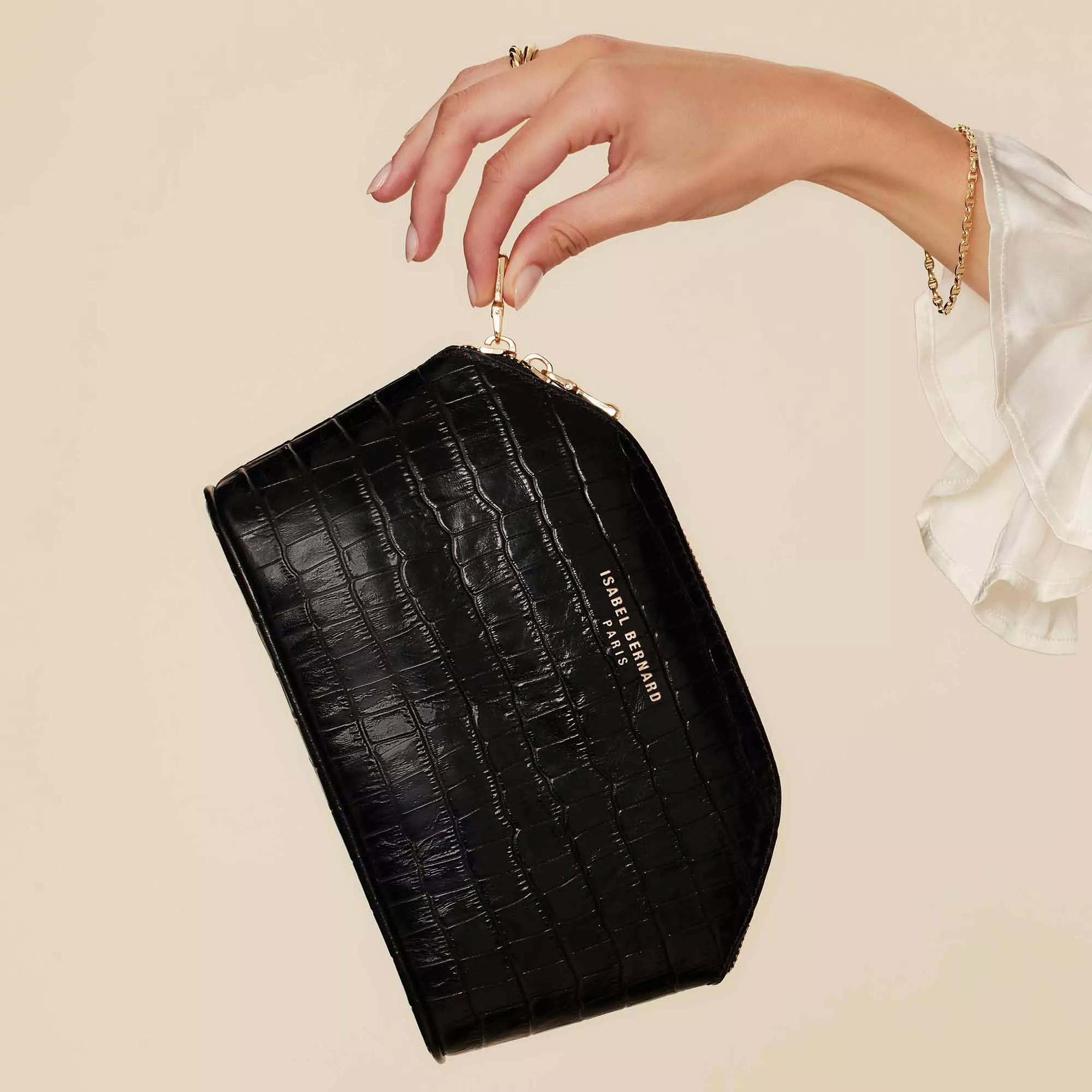 Isabel Bernard Crossbody bags Honoré damen Kulturbeutel Schwarz I in zwart
