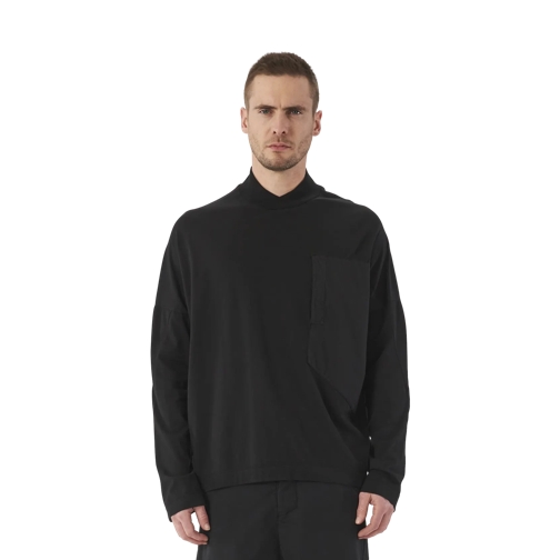 Transit Chemises Longsleeve mit aufgestezter Tasche U10 Black