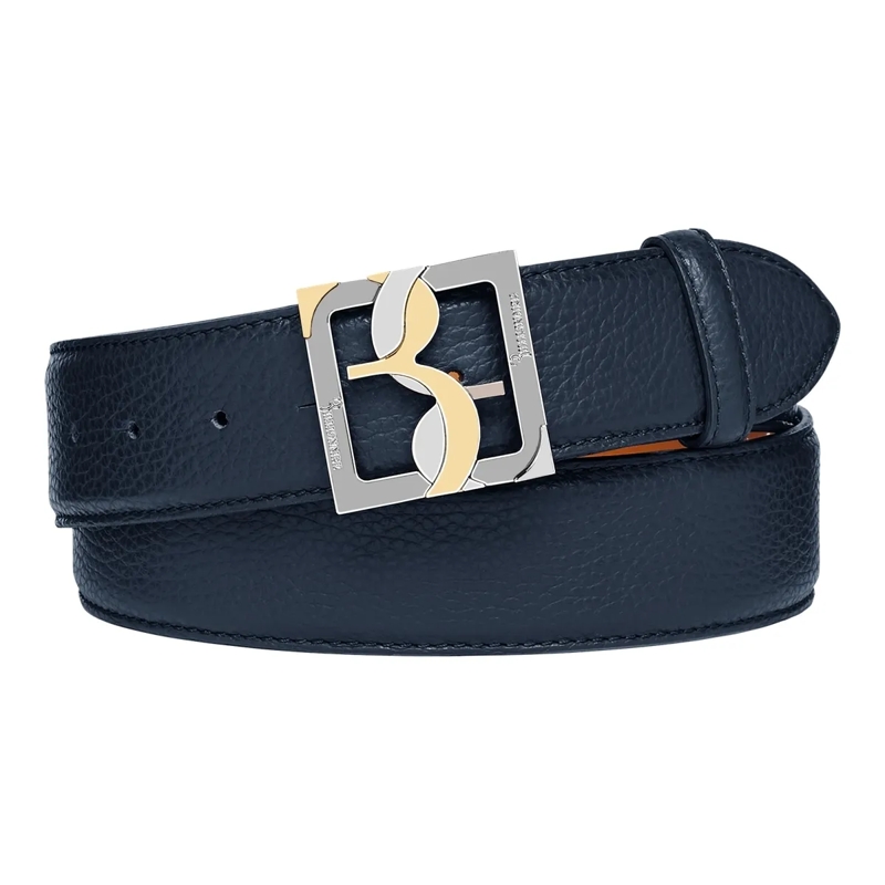 BILLIONAIRE Gürtel Gürtel Double B dunkel-blau