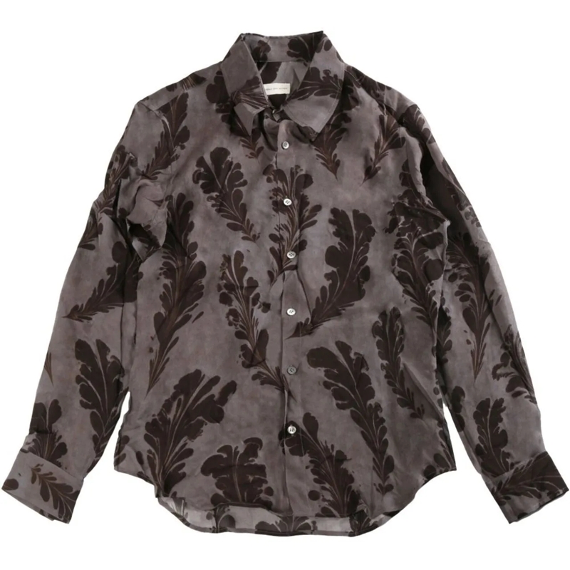 Dries Van Noten Haut décontracté Shirts Grey grau