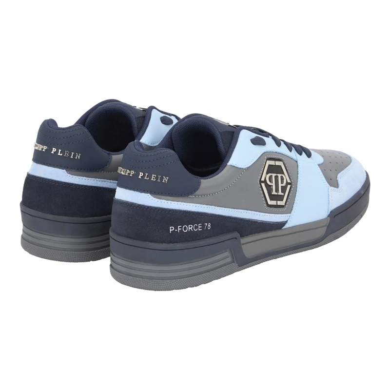 Philipp Plein Low-Top-Sneaker Lo-Top Turnschuhe P-Force 78 blau-silber(Image 3)