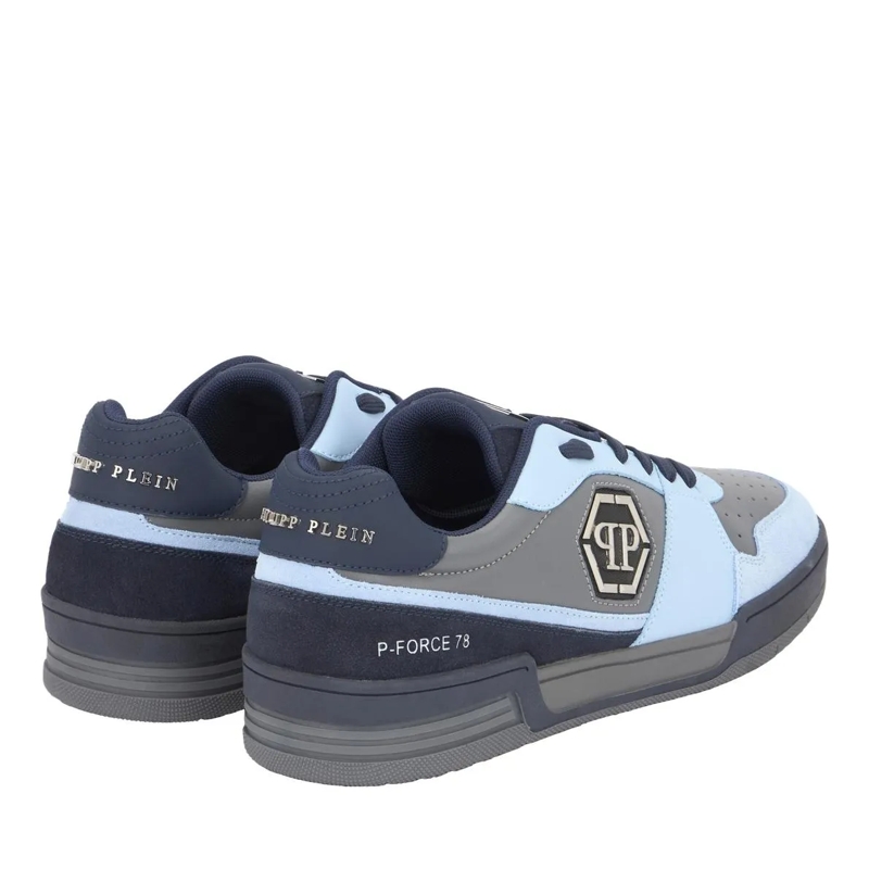 Philipp Plein Low-Top-Sneaker Lo-Top Turnschuhe P-Force 78 blau-silber(Image 2)