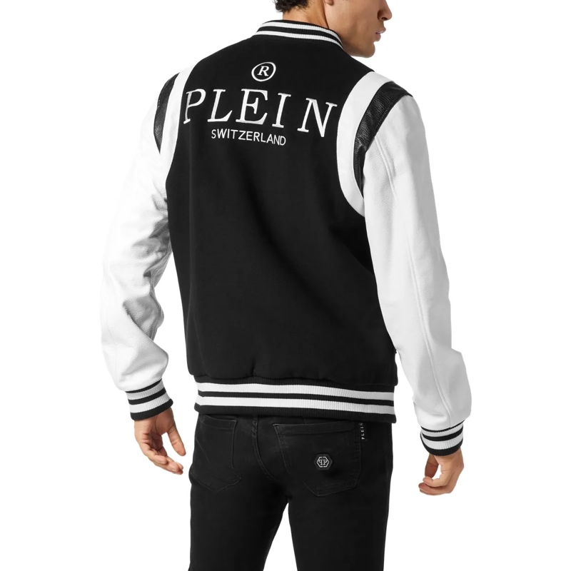 Philipp Plein Daunenjacke Bomber College schwarz(Image 2)