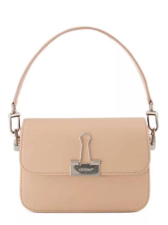 Off-White Shopper - Plain Binder S Crossbody  - Peach/Orange - Leather - Gr. unisize - in Orange - für Damen