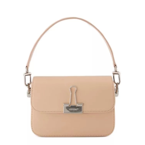 Off-White Plain Binder S Crossbody  - Peach/Orange - Leather Orange Sac à bandoulière