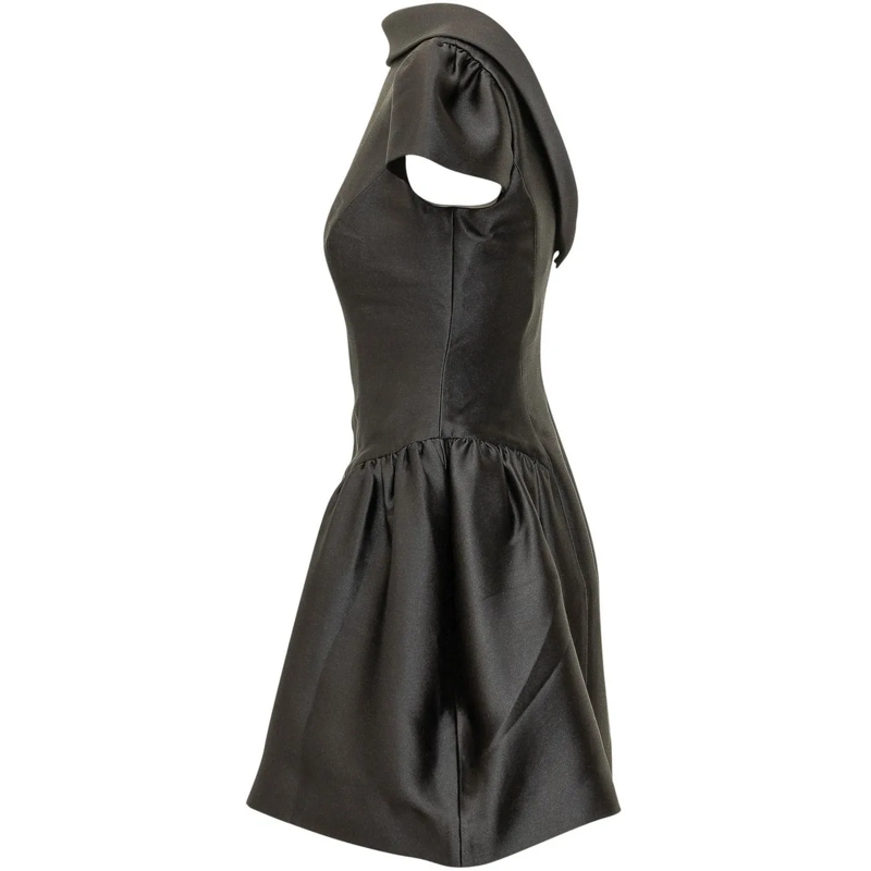 Self Portrait Minikleid Mini Abito con Maniche Voluminose schwarz(Image 3)