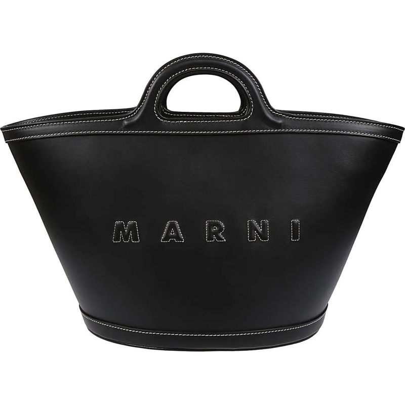 Marni Draagtas Tropicalia Small Handbag Black schwarz