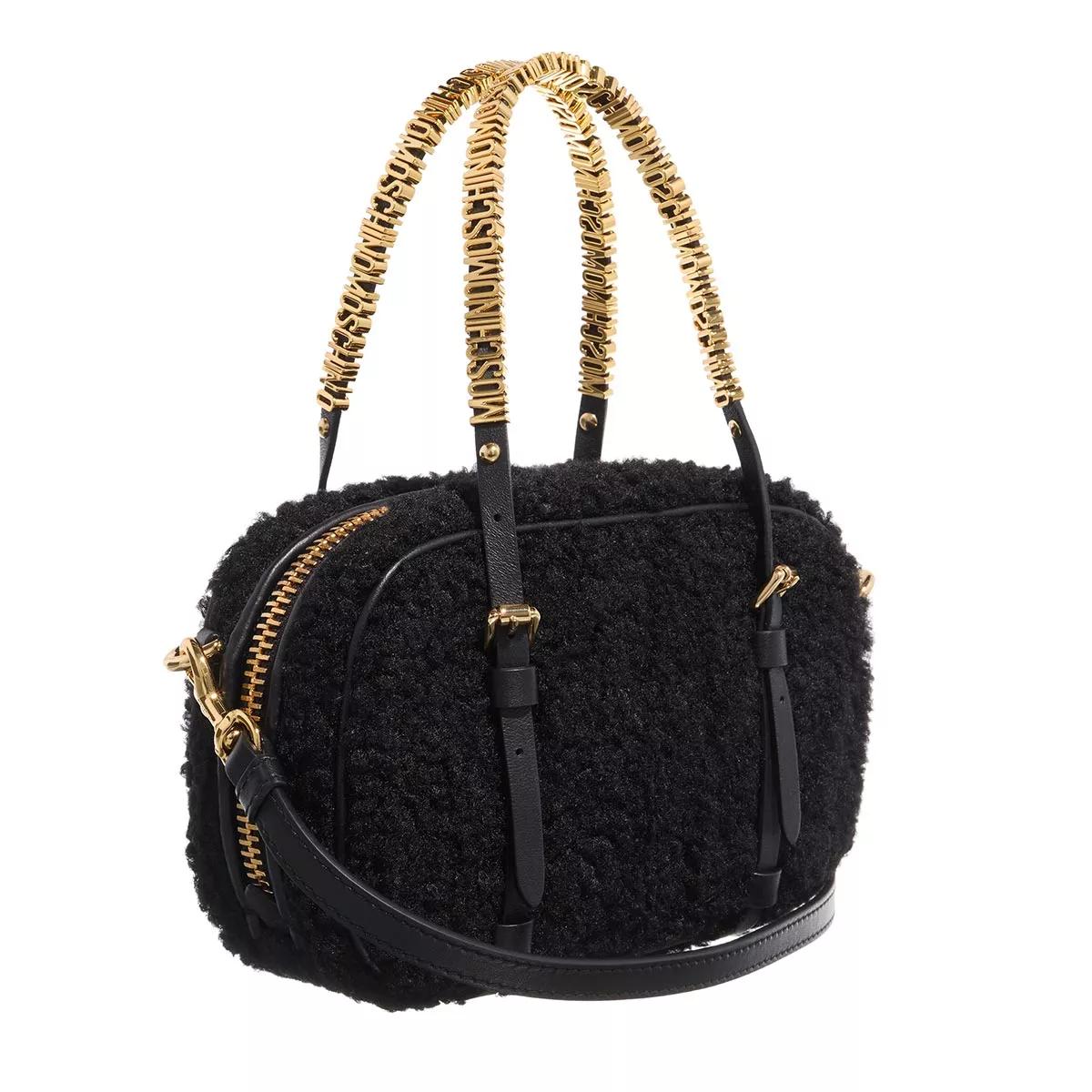 Moschino Crossbody bags Soft Mini Lettering in zwart