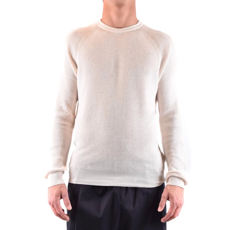 Laneus Trui Classic Crew Neck Knitwear With Fitted Silhouette Grey