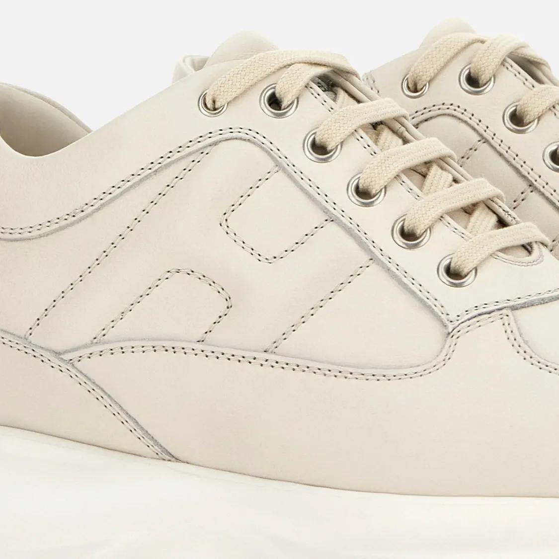 Thumbnail - Hogan Low-Top Sneaker - Hogan Interactive Sneakers With Leather - Gr. 39 (EU) - in Beige - für Damen