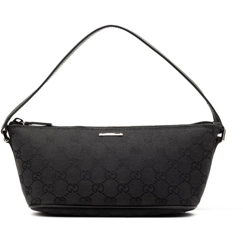 Gucci Schultertasche GG Canvas Boat schwarz