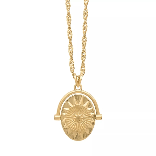 Rachel Jackson London Personalised North Star Spinner Gold Necklace  Gold Långt halsband