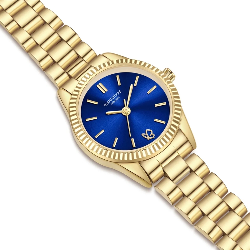 Glanzstücke München Automatikuhr Damen Armbanduhr Edelstahl gold(Image 6)