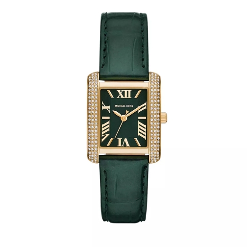 Michael Kors Emery Three-Hand Croco Leather Watch Green Montre à quartz