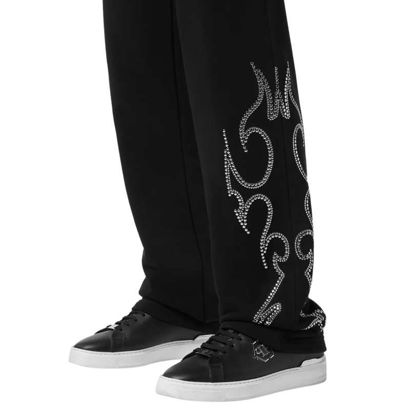 Philipp Plein Jogginghose Jogging Trousers Stud-Embellished schwarz(Image 5)