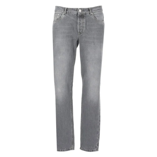 Brunello Cucinelli Grey Cotton Jeans Grey 