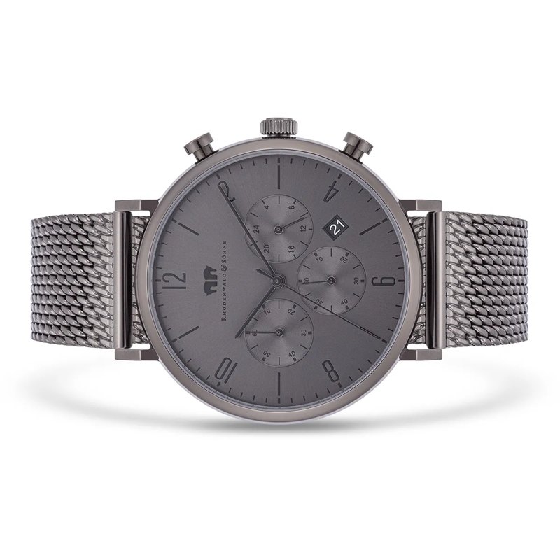 Rhodenwald & Söhne Automatikuhr Herren Armbanduhr Arakon Edelstahl grau(Image 3)