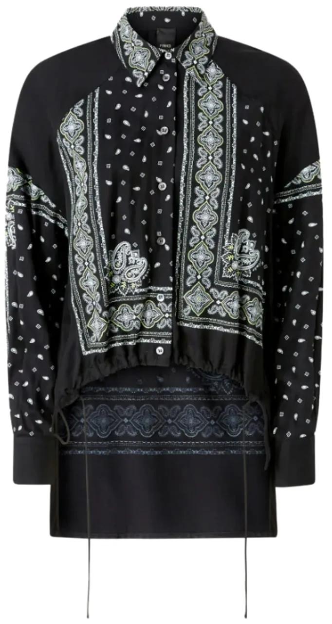 Thumbnail - Pinko - Black Clocks Shirt - Größe 42 - schwarz