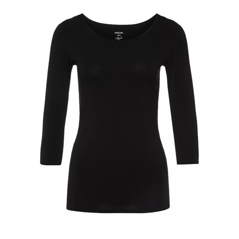 Marc Cain 3/4 mouw shirt T-Shirt black