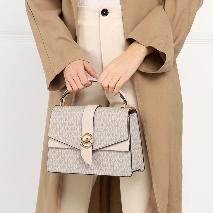 Michael Kors Md Th Satchel Van Cream Satchel