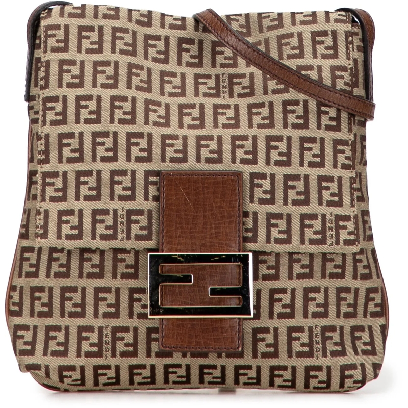 Fendi Sac à bandoulière Zucchino Canvas Crossbody braun