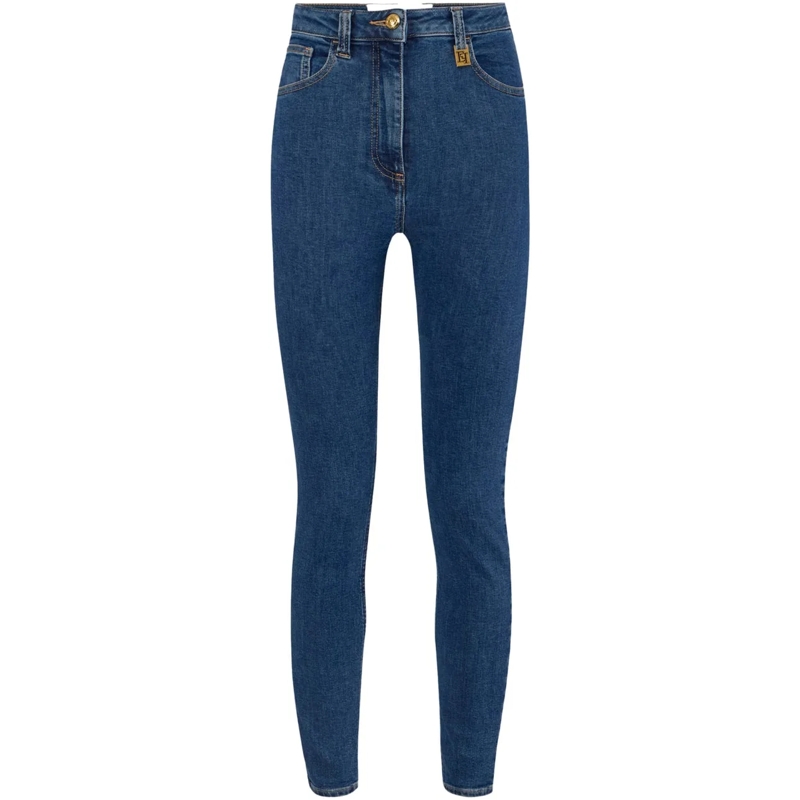 Elisabetta Franchi Jeans mit geradem Bein Jeans Blue Vintage blau