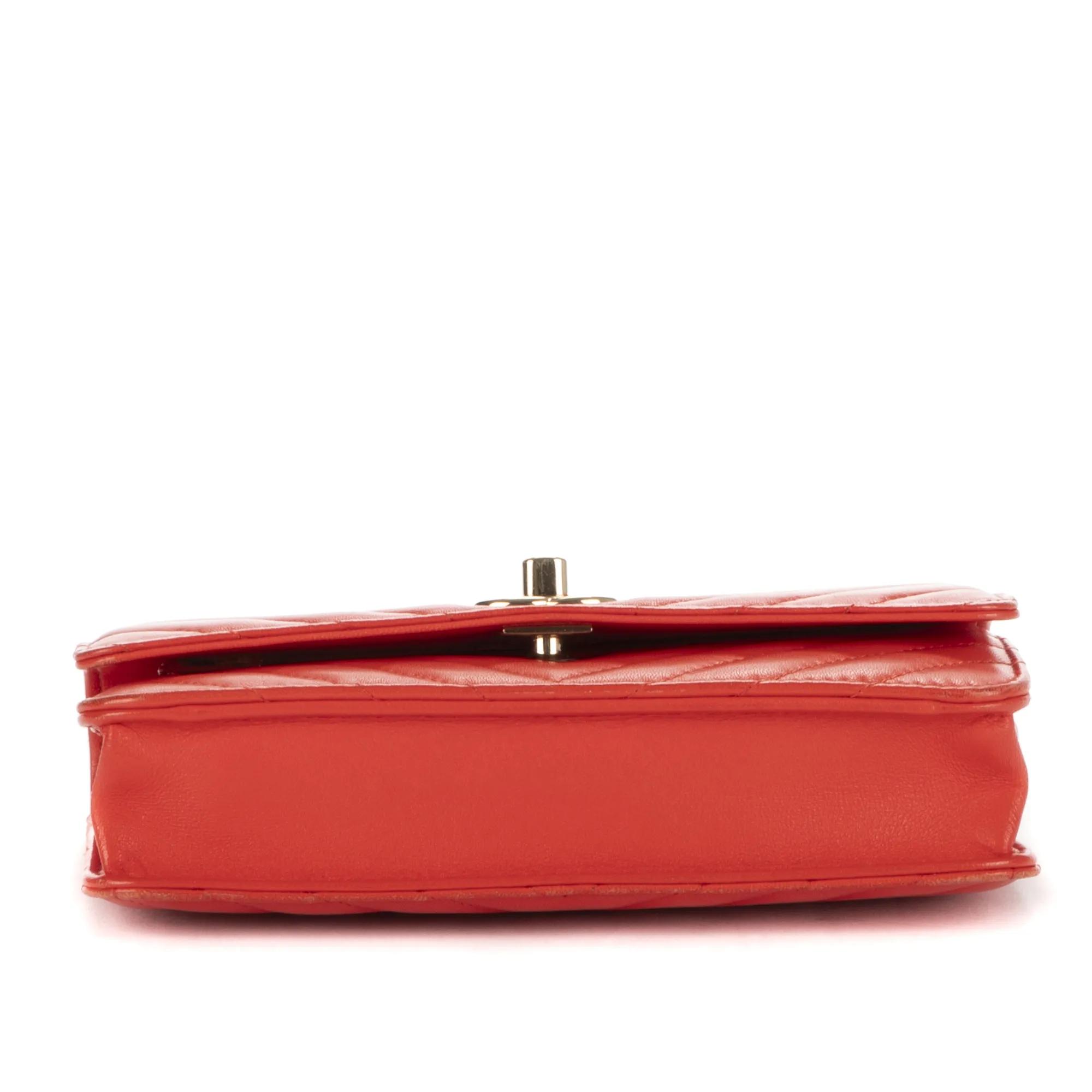 Thumbnail - Chanel Crossbody Bags - Trendy Wallet on Chain - Gr. unisize - in Orange - für Damen