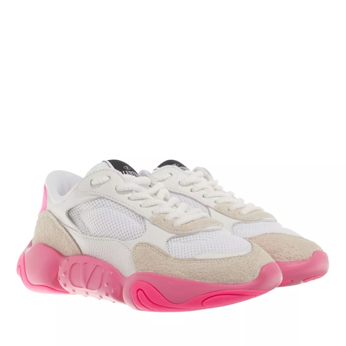 Valentino Garavani Bubbleblack Chunky Sneakers White/Pink Low-Top Sneaker