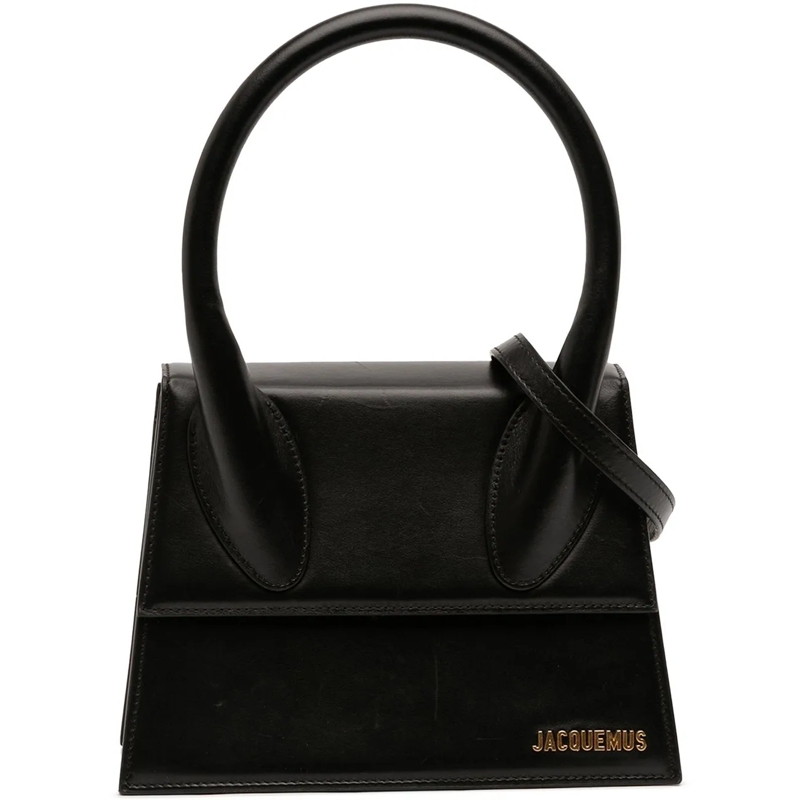 Jacquemus Schultertasche Leather Le Grand Chiquito schwarz