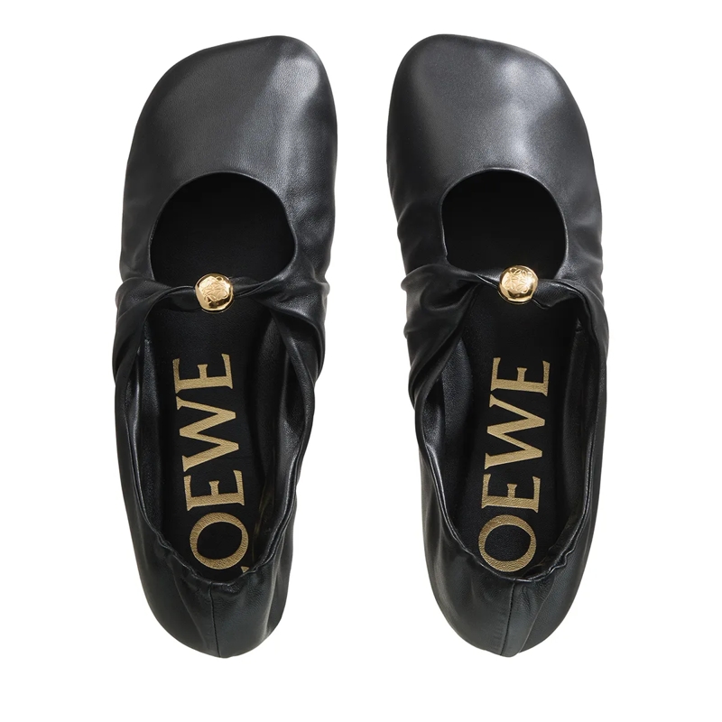 Loewe Ballerinas Pebble Soft Ballerina Black(Image 6)