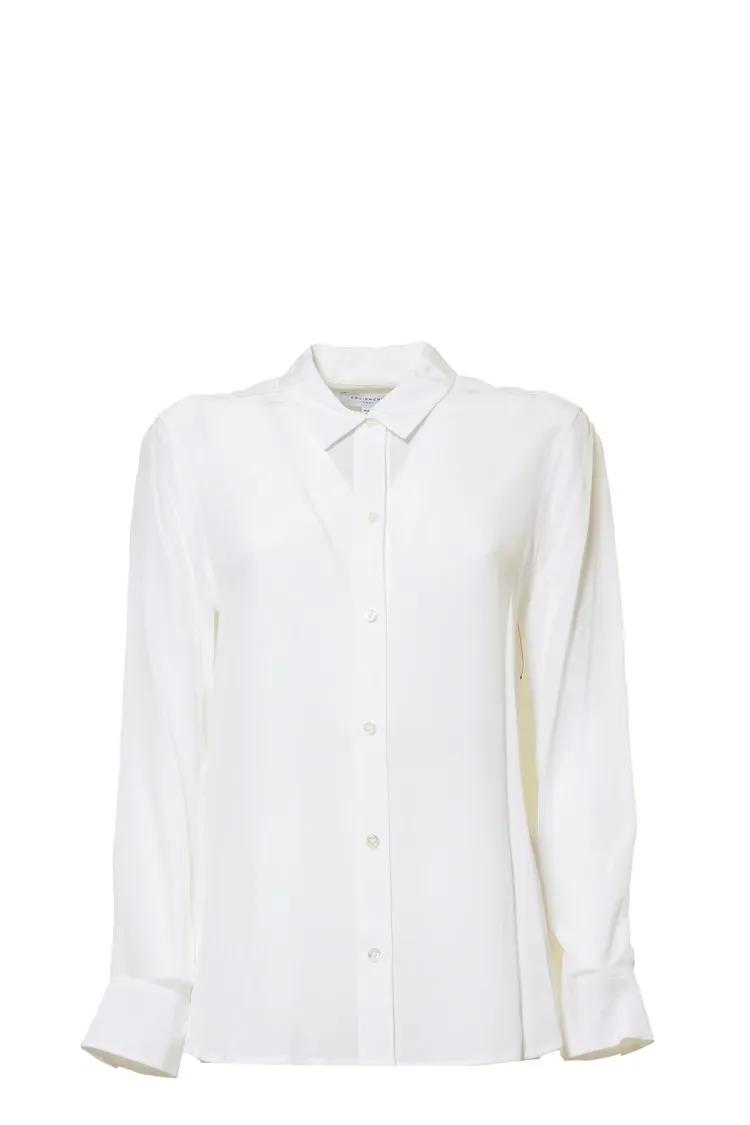 Thumbnail - Equipment - Leema Silk Blouse - White - Größe XS - weiß