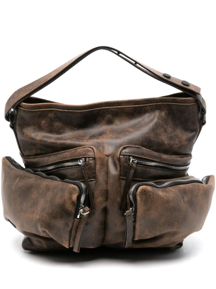 Vic Matié Crossbody Bags - Brown Leather Bag - Gr. unisize - in Braun - für Damen