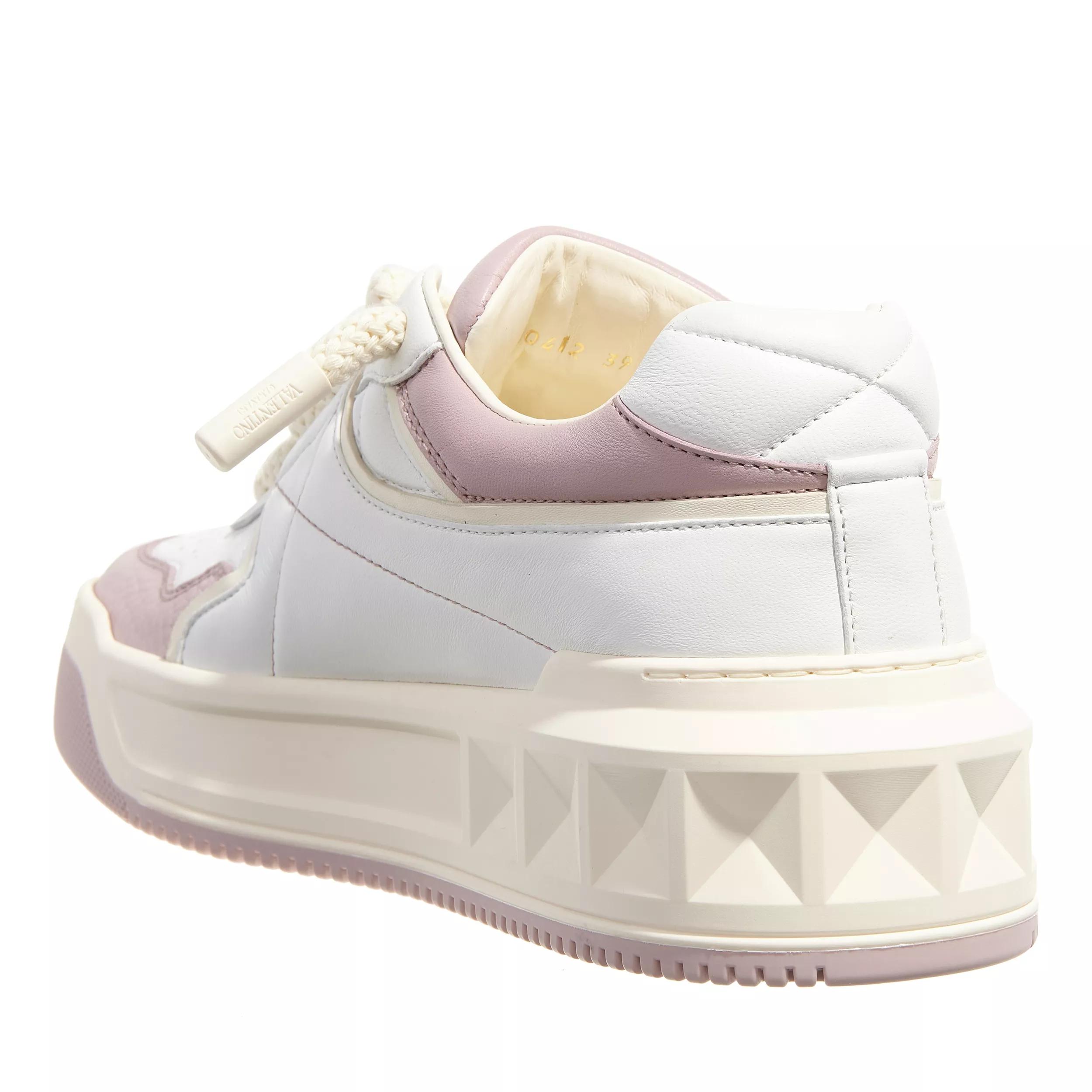 Valentino Garavani One Stud XL Sneakers White/Ivory/Water Lilac