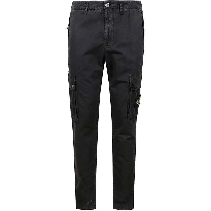 Stone Island Jeans à jambe droite Trousers Black schwarz